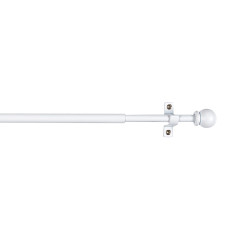 Varão para cortinado deco esfera branco 120-215cm cintacor - storplanet