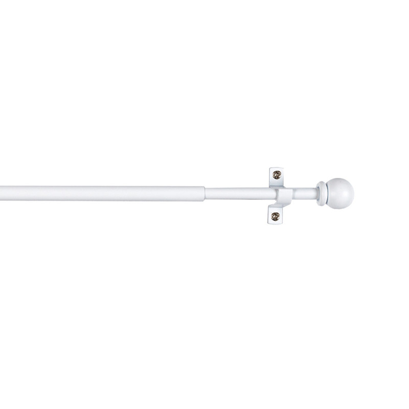 Varão para cortinado deco esfera branco 120-215cm cintacor - storplanet