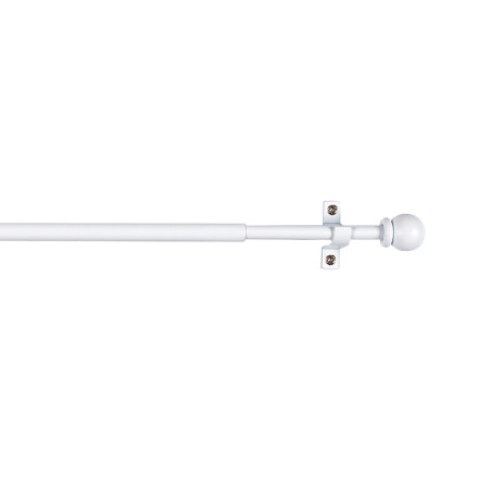 Varão para cortinado deco esfera branco 120-215cm cintacor - storplanet