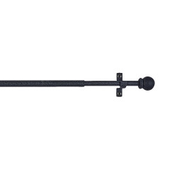 Varão para cortinado deco esfera preto 50-75cm cintacor - storplanet