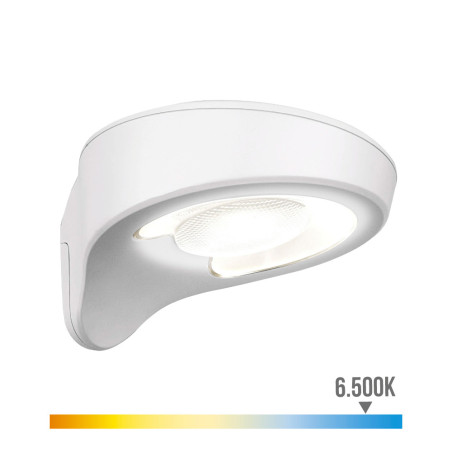 Candeeiro solar 2w 200lm 6500k com sensor cor branco edm