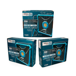 FOCO PROJETOR LED 20W 1800lm (SEM BATERIA E CARREGADOR) 22,8x7x22,8cm KOMA TOOLS