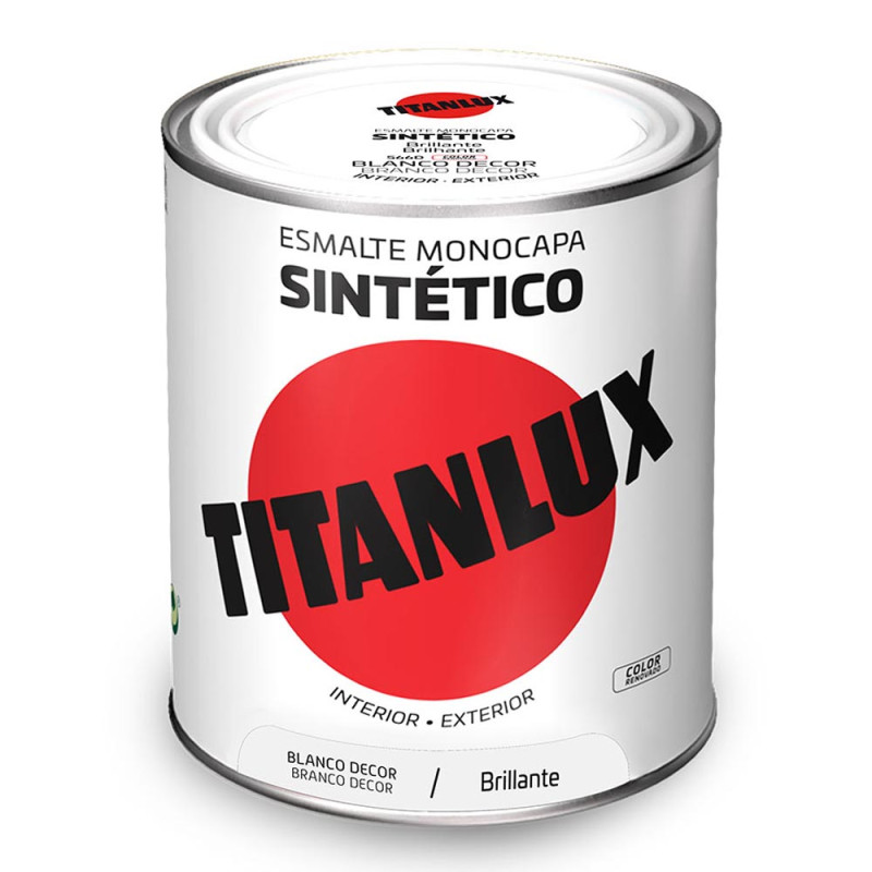 Esmalte sintético monocamada brilhante branco decoração 750 ml