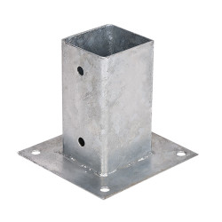 Fixação metálica quadrada 9x9cm f50003 faura