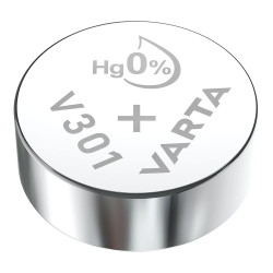 Bateria de botão sr43 - v301 varta 82mah (blíster 1 unid.) ø11,6x4,2mm