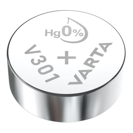 Bateria de botão sr43 - v301 varta 82mah (blíster 1 unid.) ø11,6x4,2mm