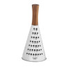 Ralador de inox/acácia ø10,5x24cm cc68027 andrea house