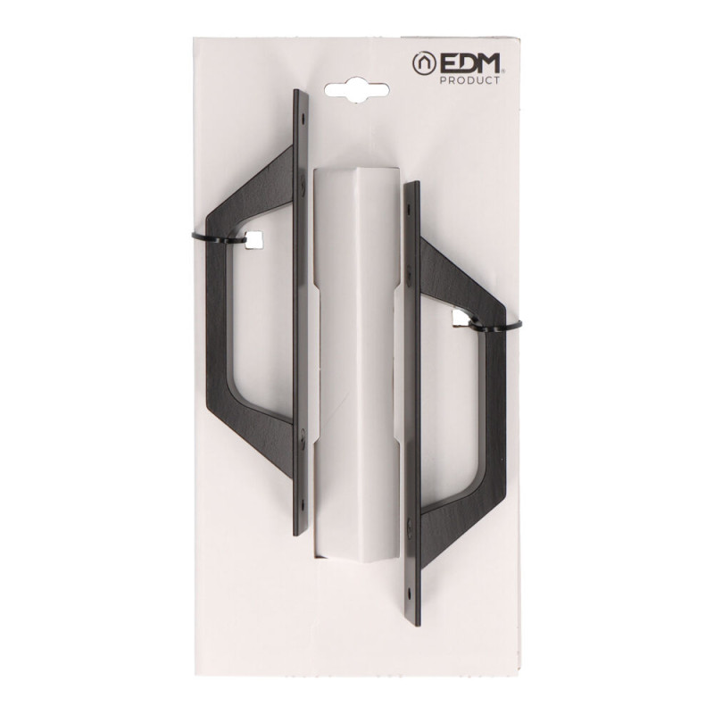 Puxador placa reta 6804 aluminio preto