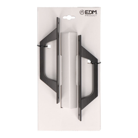 Puxador placa reta 6804 aluminio preto