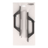 Puxador placa reta 6804 aluminio preto