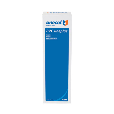 Adesivo pvc uneplas tubo 125 ml estojo + dispensador