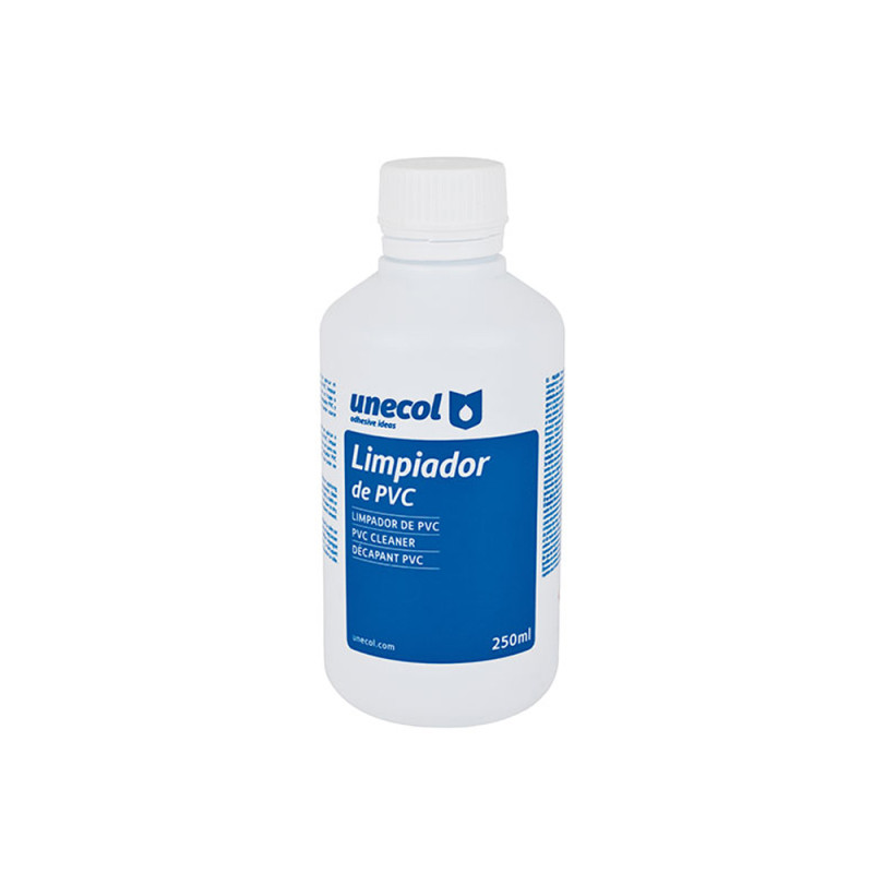 Produto de limpeza para pvc, garrafa plástica 250 ml