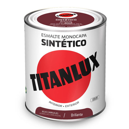 Esmalte sintético monocamada brilhante vermelho carruagem 750 ml