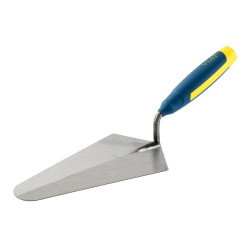 Colher de pedreiro soldada madrileña, de chapa de aço tratado com cabo bimaterial ergonómico para maior conforto medidas: 12 ...