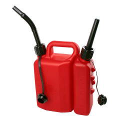 Bidão duplo com depósito de 3,5l + 1,5l, com 2 acessórios: 1 flexível e 1 rijo 7030 di martino