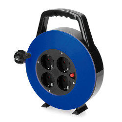 Enrolador de cabos para lar 10m de cabo 3x1mm 4 tomadas t/tl edm