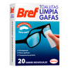 Toalhitas bref limpa óculos 20 unid. (saquetas individuais)