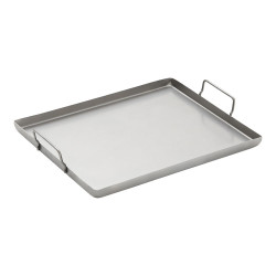 Bandeja de aço para forno 18 x 18 x 1,5 cm