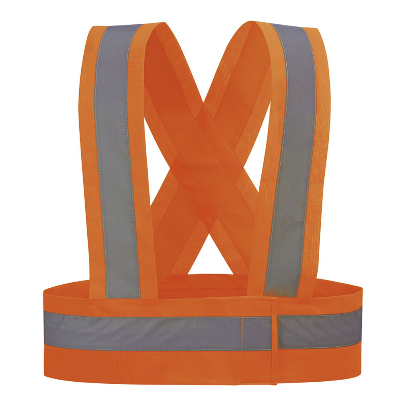 Alças de alta visibilidade cor de laranja fluor hvtora/m