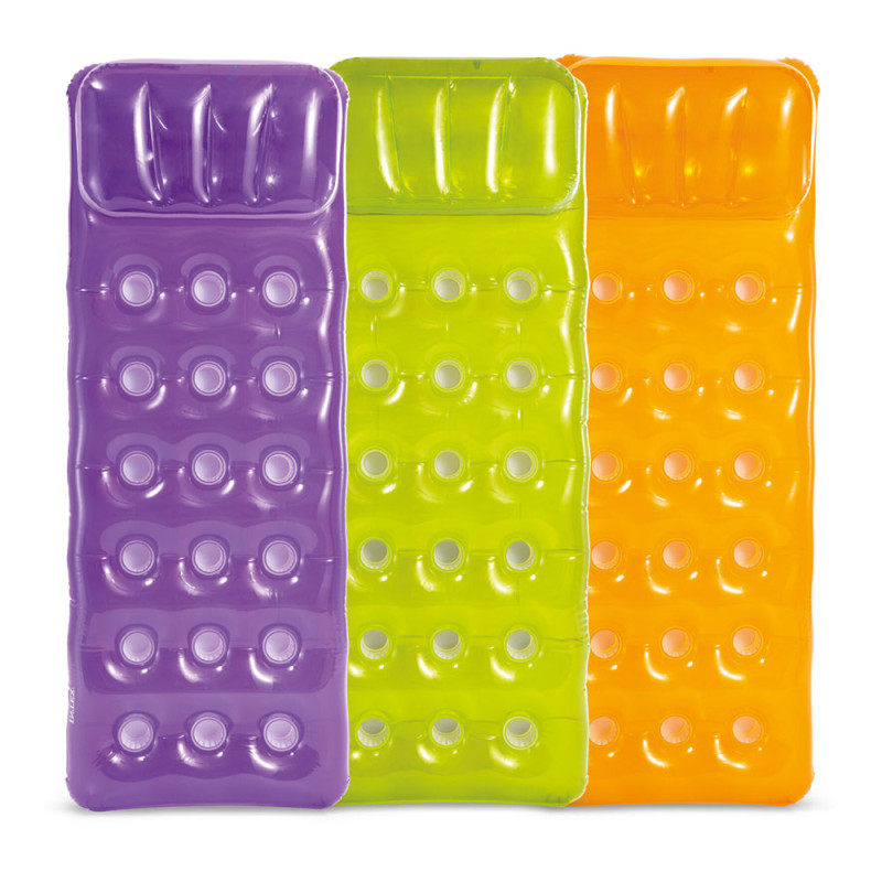 Colchão insuflável com repousa braços 188 x 71cm cores sortidas