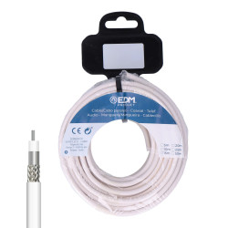Carretel de cabo coaxial recoberto alumínio 25 m