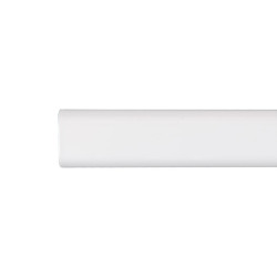Varão armário ovalado metal branco 100cm cintacor - storplanet