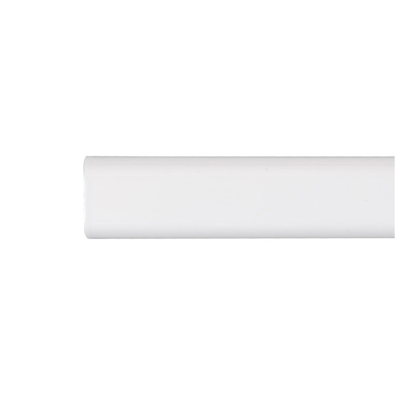 Varão armário ovalado metal branco 150cm cintacor - storplanet