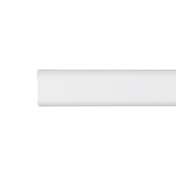 Varão armário ovalado metal branco 200cm cintacor - storplanet