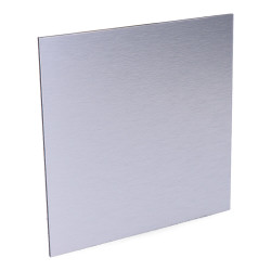Tampa 175 x 175mm alumínio escovado cinza para extrator 08413 ø10cm edm