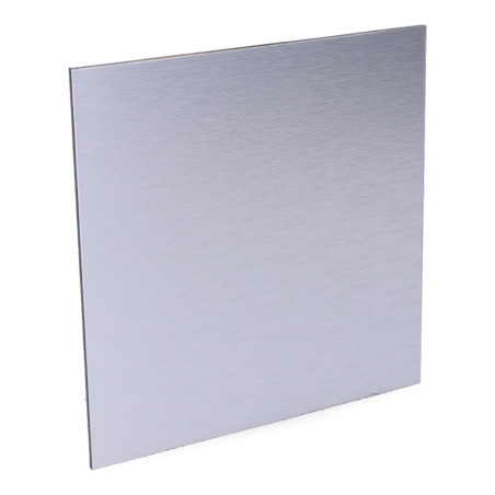 Tampa 175 x 175mm alumínio escovado cinza para extrator 08413 ø10cm edm