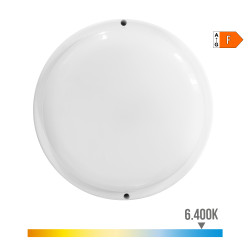 Candeeiro de parede led redondo com sensor de movimento e crepúsculo 18w 1820lm 6.400k luz branca edm