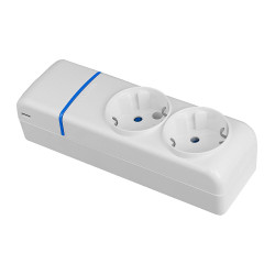 Extensão com 2 tomadas 2p+t, 16a 250v