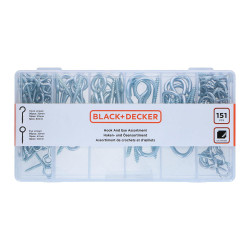 Sortido camarões 151 peças st black+decker