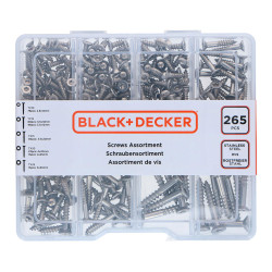 Sortido de parafusos torx 265 peças black+decker