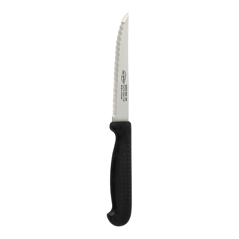 Faca de mesa serrilhada 11cm cabo pontos yeste bgeu-2653 san ignacio