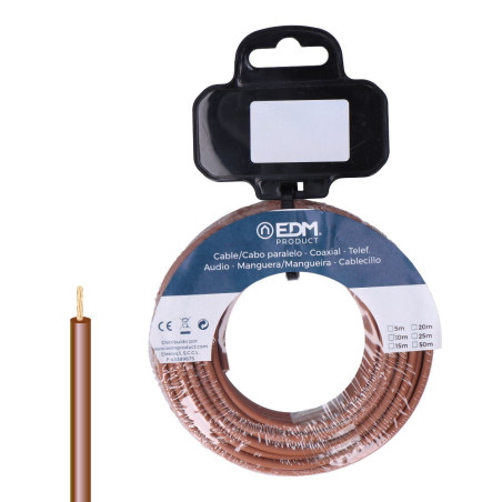 Carretel de cabo h07z1-k 4,00 mm castanho, 5 m