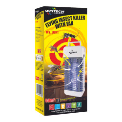 Mata insetos com luz uv e aspirador weitech