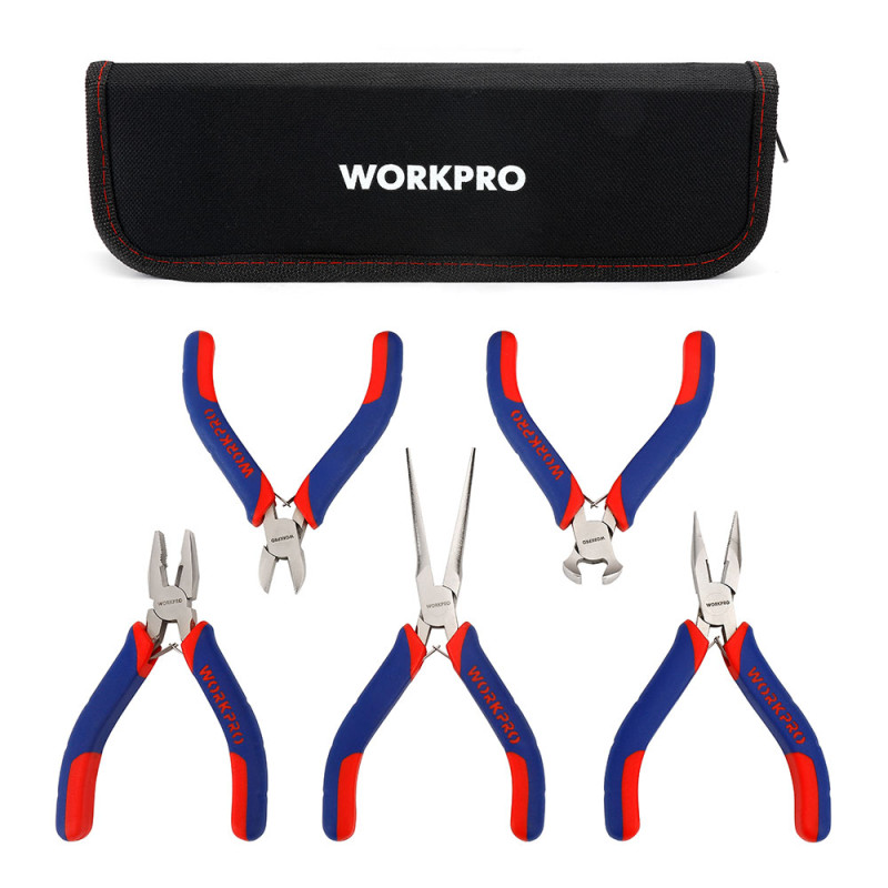 Alicate miniatura, 5 peças. workpro