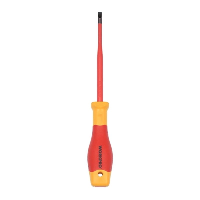 Chave de fenda plana isolada vde 1,2 x 6,5 x 150mm. workpro