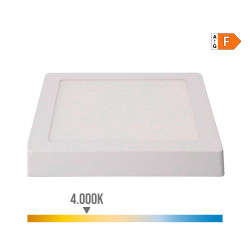 Led superfície downlight quadrado branco 20 w 1500 lm 4000 k luz do dia 22 x 22 x 3 cm