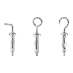 Blíster 12 unidades bucha de expansão metálica ø8x32 parafuso ø4 5001556 rapid