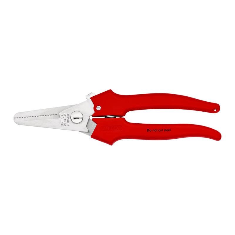 Tesoura universal com revestimento de plástico polido 190 mm
