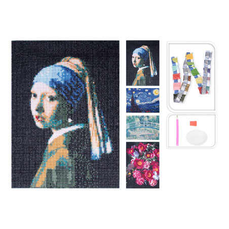 Trabalhos manuais de diamante plástico, vários modelos mestres antigos, 492100230, basics