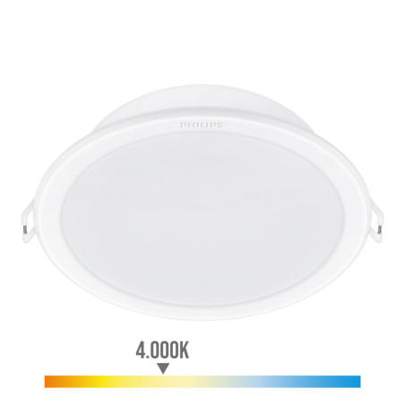 Pack 3un meson downlight cor branco, 5,5w, 550im. philips