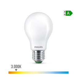 Lâmpada ultra efficient led classic 7,3w 1535im e27 3000k, ø6x12,4cm, philips