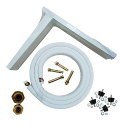 Kit de montagem na parede aa, tubo+suportes+silentblocks+parafusos htw-sk3m1438-est2 htw