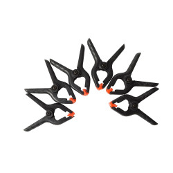 Pack de 6 pinças resorte, medida 65mm. kinzo