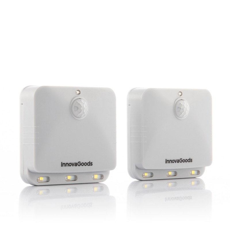 Conjunto 2 luz led única com sensor de movimento. inovagoods