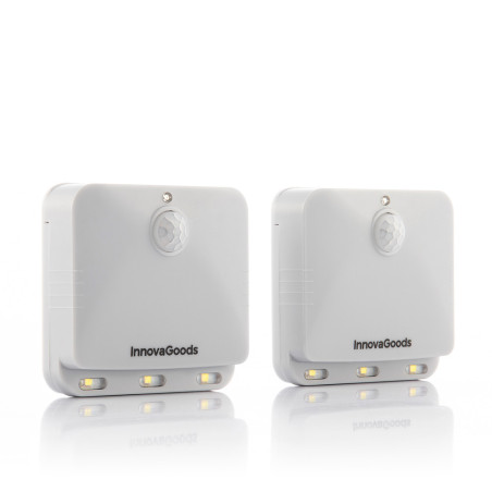 Conjunto 2 luz led única com sensor de movimento. inovagoods