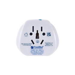 Adaptador de entrada múltipla de todo o mundo para ficha de saída do reino unido, tb-904, travel blue